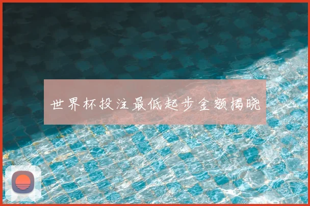 世界杯投注最低起步金额揭晓